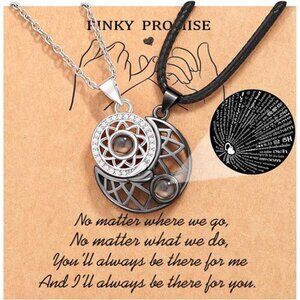 Couple Necklace for Boyfriend/Girlfriend/Husband/Man/Soulmate, Anniversary